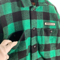 TENDERLOIN テンダーロイン 羊毛 ウール BUFFALO JACKET バッファロー チェック ジャケット グリーン T-20RG Size L 福生店