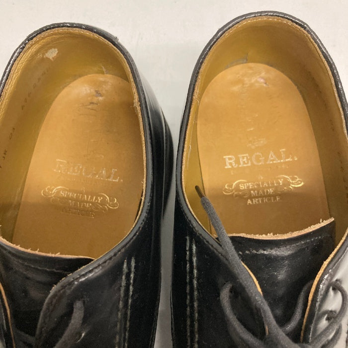 REGAL リーガル 676 プレーントゥ レザーシューズ ブラック size25 1/2※ソールすり減り・使用感有 瑞穂店