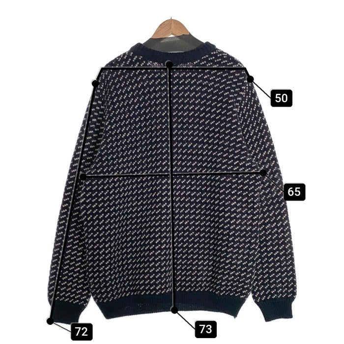 L.L.Bean エルエルビーン バーズアイ ウールニットセーター ネイビー ノルウェー製 Size XL 福生店