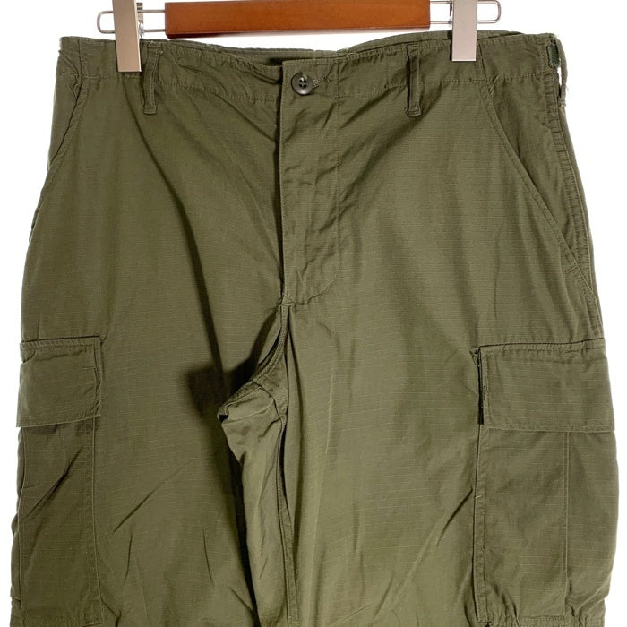 60’s U.S.ARMY 米軍 ジャングルファティーグ ミリタリーカーゴパンツ オリーブ リップストップ 8405-935-3307 69年会計 1 Size M-S 福生店
