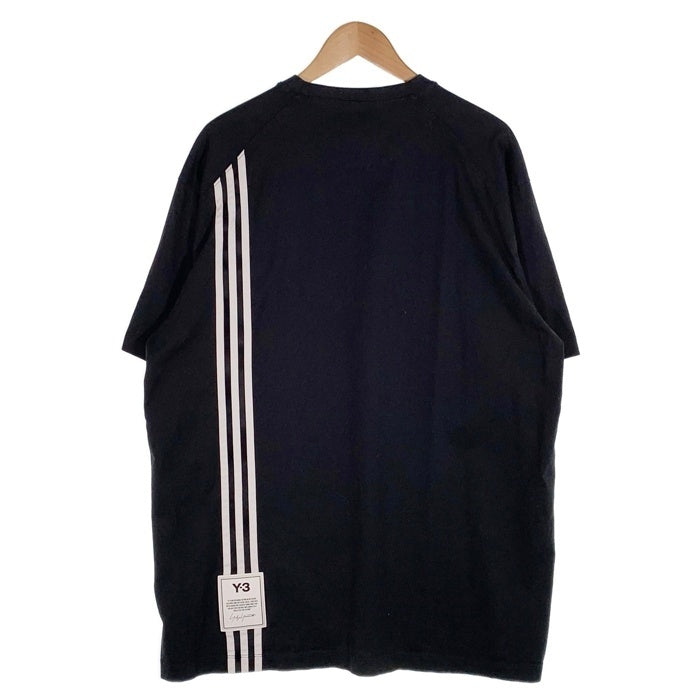 Y-3 ワイスリー M 3 STP SS TEE スリーストライプショートスリーブTシャツ ブラック H16334 Size 2XL 福生店