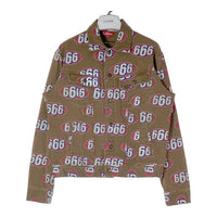 Supreme シュプリーム 17SS 666 Denim Trucker Jacket Gジャン 総柄 ブラウン sizeL 瑞穂店