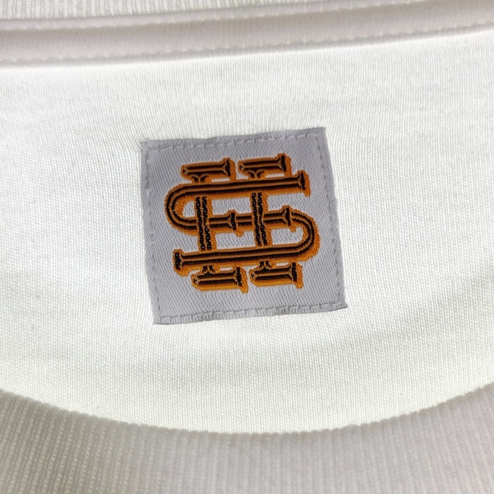 SEE SEE シーシー SUPER BIG ROUND LONG-SLEEVE スーパービッグラウンドロングスリーブ Tシャツ ロゴプリント ホワイト Size L 福生店