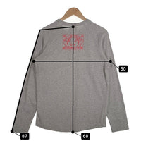 EVISU エヴィス カモメプリント ロングスリーブTシャツ ラグラン グレー Size 40 福生店