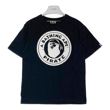 A BATHING APE アベイシングエイプ PIRATE プリント Tシャツ ブラック sizeS 瑞穂店