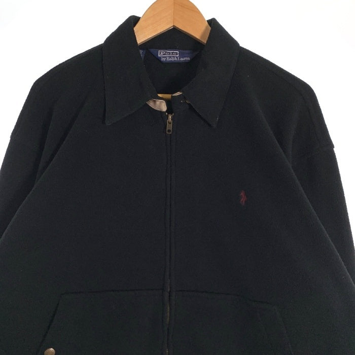 Polo by Ralph Lauren ポロラルフローレン フリース ジップアップジャケット スウィングトップ ブラック Size M 福生店