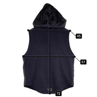 Y-3 ワイスリー M CH1 FLEECE VEST 切替 フリースベスト フード グレー GK4374 05/20 Size M 福生店