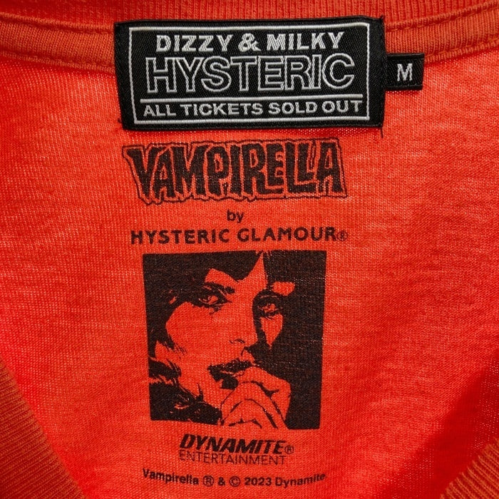 HYSTERIC GLAMOUR ヒステリックグラマー 23SS VAMPIRELLA CAUGHT DEMONS ヴァンピレラ デーモン プリントTシャツ オレンジ 02232CT07 Size M 瑞穂店