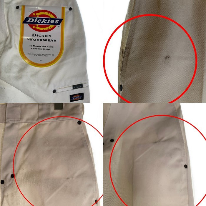 Dickies ディッキーズ AIVER アイバー リベット ダブルニー ワーク パンツ ホワイト ACGEN0822001 Size S 福生店