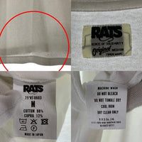 RATS ラッツ 25SS 鼠TEE プリントTシャツ 東京 原宿 コットン キュプラ ホワイト 25RT-0603 Size M 福生店