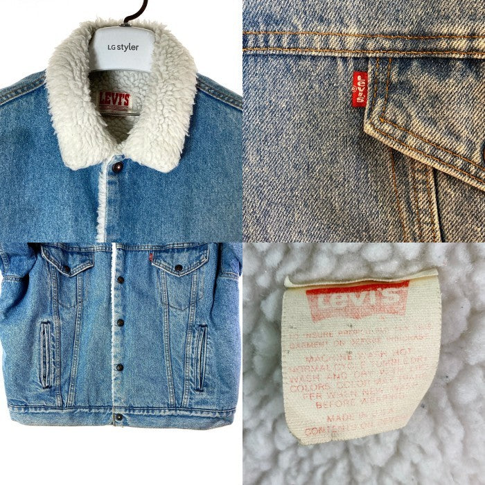 Levi's リーバイス 70609-0214 USA製 ボタン裏527 デニムボアジャケット ライトインディゴ sizeXL 瑞穂店
