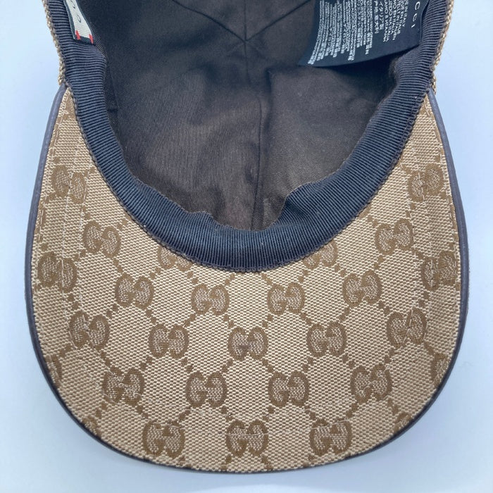 GUCCI グッチ キャップ シェリーライン GG柄 帽子 ベージュ sizeS 瑞穂店