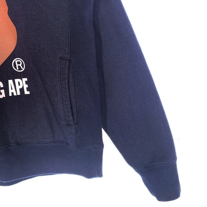 A BATHING APE アベイシングエイプ プルオーバー フーディー パーカー ブラック 001PP0701013X Size M 福生店