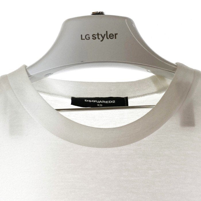 DSQUARED2 ディースクエアード プリントTシャツ ホワイト S79GC0002 S23009 Size XS 瑞穂店