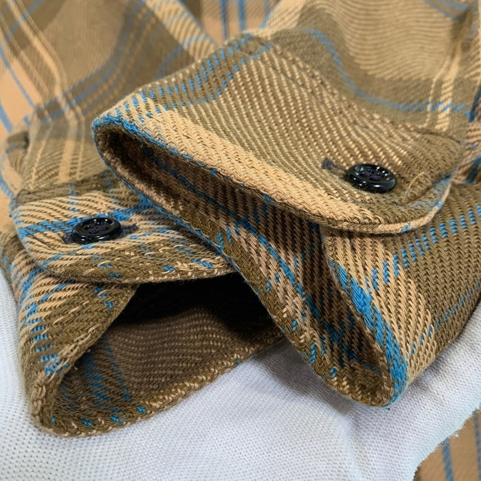 70's BIG MAC ビッグマック フランネルチェックシャツ ベージュ Size L 福生店