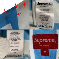 SUPREME シュプリーム 18SS PLAYBOY プレイボーイ Soccer Jersey サッカージャージー ゲームシャツ ホワイト ライトブルー Size M 福生店