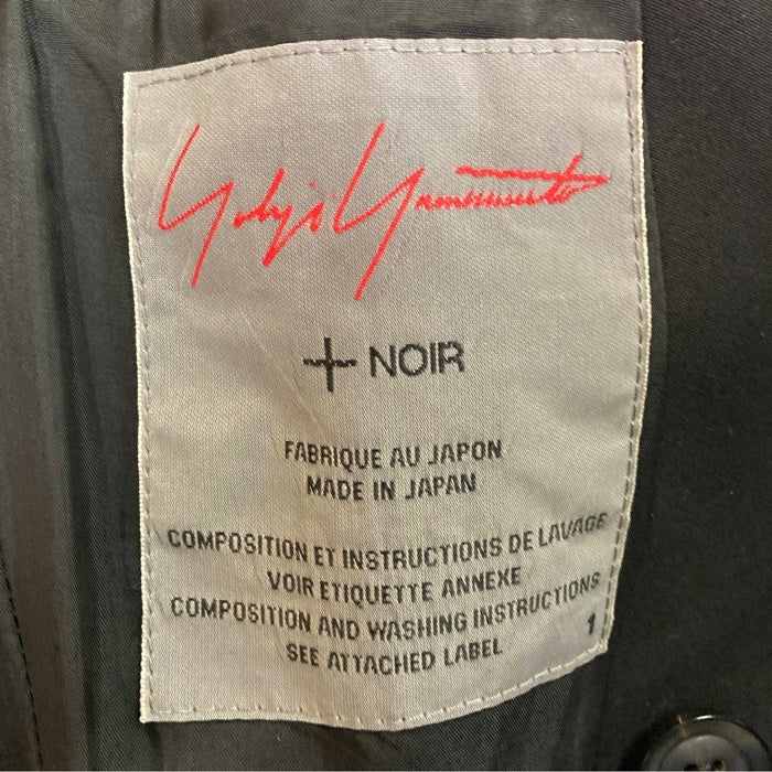 Yohji Yamamoto +NOIR ヨウジヤマモト ノワール トレンチコート ブラック size1 瑞穂店