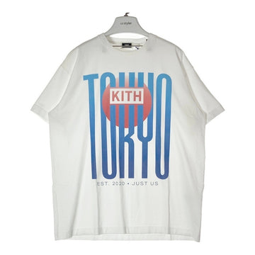 KITH NYC キス TOKYO BOX LOGO VINTAGE TEE 東京ボックスロゴ プリントTシャツ ホワイト SizeL 瑞穂店