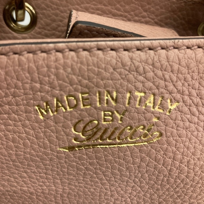 GUCCI グッチ 368823 2WAY ショルダー バンブー ハンドバッグ レザー ピンク 瑞穂店