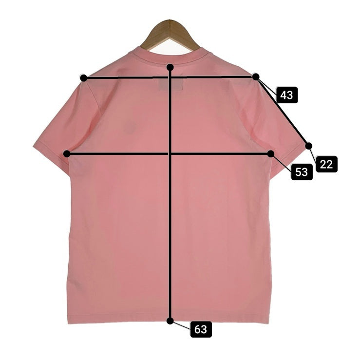 Casablanca カサブランカ 22SS ワンポイント ワッペン Tシャツ ピンク MS22-JTS-001 Size M 福生店