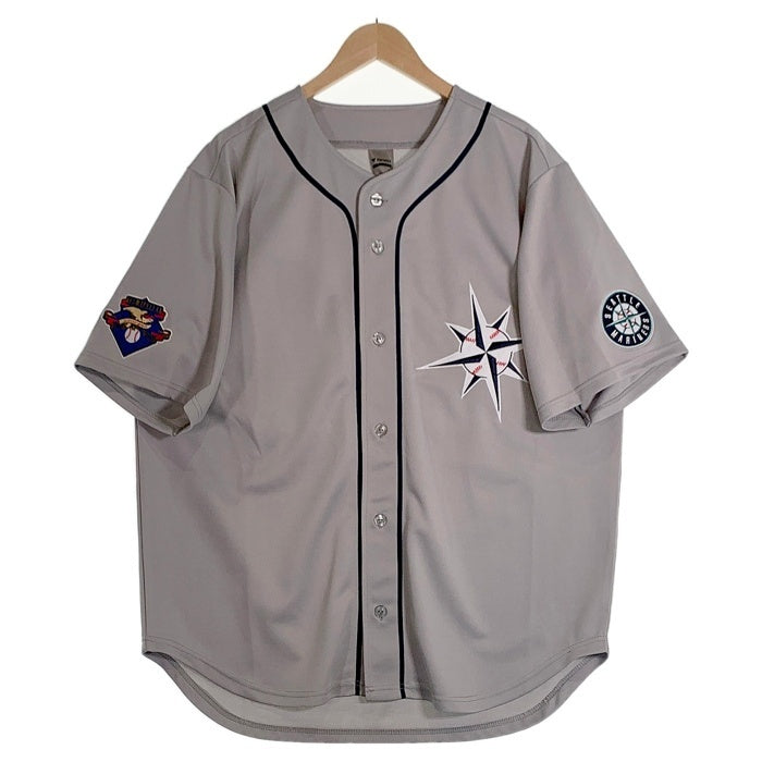 Fanatics ファナティックス Seattle Mariners シアトルマリナーズ KEN GRIFFEY Jr. HOME GAME別注 スニーカーYoutuber SOSHI氏監修 TURN A HEAD THE CLOCK BASEBALL JERSEY #24 半袖 ターン ヘッド ザ クロック ベースボール ジャージー グレー Size XL 福生店