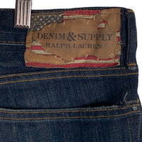 DENIM&SUPPLY RALPH LAUREN デニムアンドサプライ ラルフローレン LOW SKINNY ロースキニー USED加工 デニムスキニーパンツ インディゴ Size 31 福生店