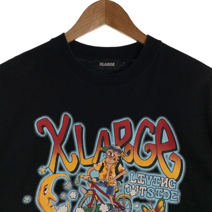 XLARGE エクストララージ グラフィックプリント Tシャツ ブラック 101232011026 Size L 福生店