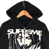 SUPREME シュプリーム HYSTERIC GLAMOUR ヒステリックグラマー 24FW Thermal Lined Zip Up Hooded Sweatshirt サーマル ジップアップ フーディー パーカー ブラック Size L 福生店