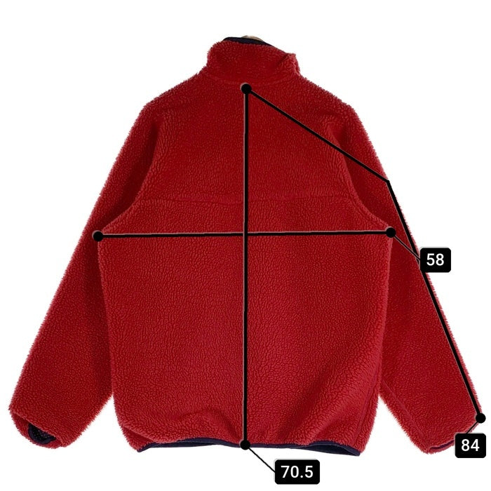 Patagonia パタゴニア Retro Cardigan レトロカーディガン ジップアップ フリース ジャケット レッド 23022 USA製 Size L 福生店