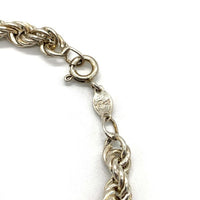 シルバー925 ロープチェーンブレスレット ITALY Size 19cm 福生店