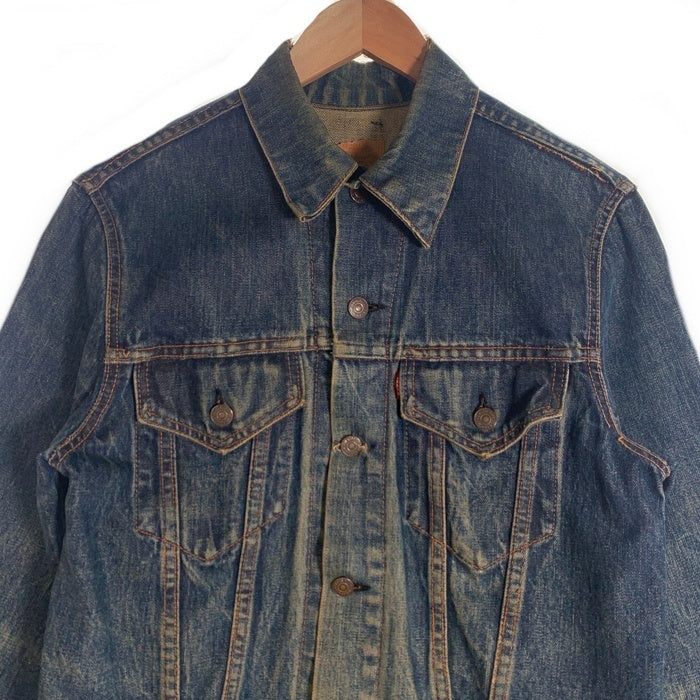 60's 70's Levi's リーバイス ボタン裏524 不均等V ビッグE BIG E 4thモデル トラッカーデニムジャケット インディゴ 70505-0217 USA製 Size 40 福生店