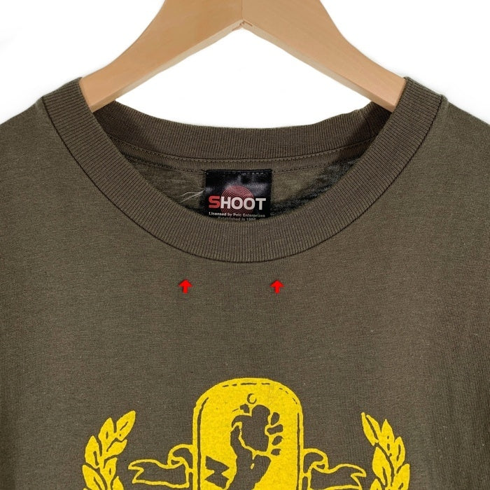 00's GREEN DAY グリーンデイ American Idiot プリントTシャツ オリーブ SHOOT Size L 福生店