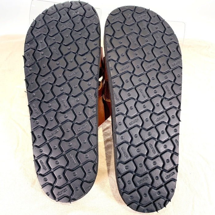 The Sandalman サンダルマン Smarchee Thong Sandal レザーサンダル キャメル Size 10 福生店