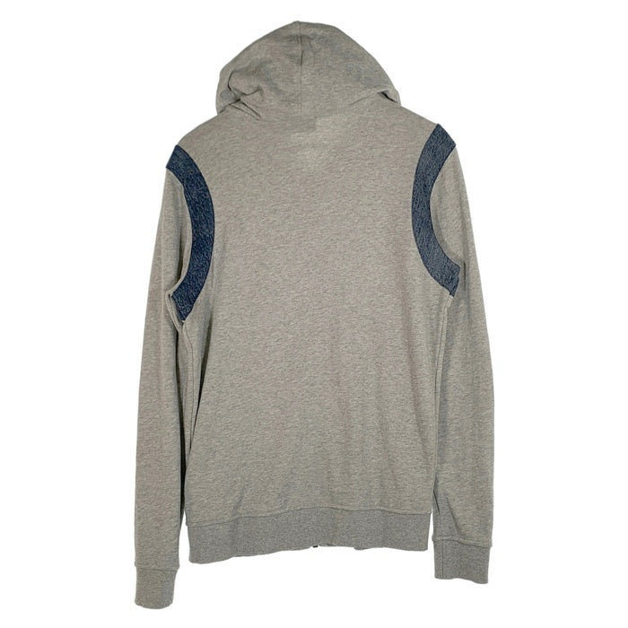 DIESEL ディーゼル デニムライン ジップアップスウェットパーカー グレー Size S 福生店