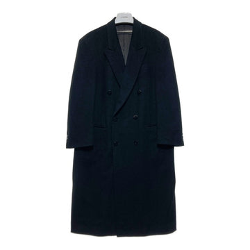 GIANNI VALENTINO ジャンニヴァレンチノ ウール ダブルコート ブラック sizeL 瑞穂店