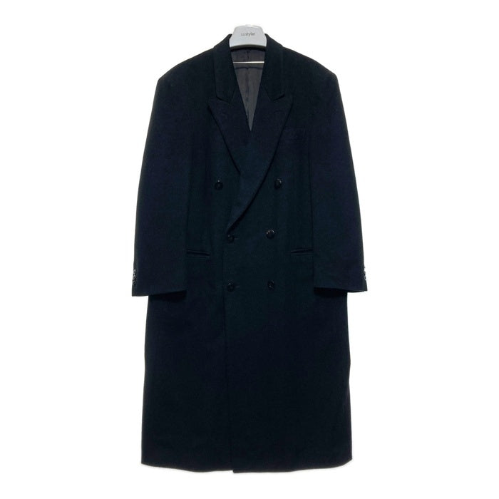 GIANNI VALENTINO ジャンニヴァレンチノ ウール ダブルコート ブラック sizeL 瑞穂店