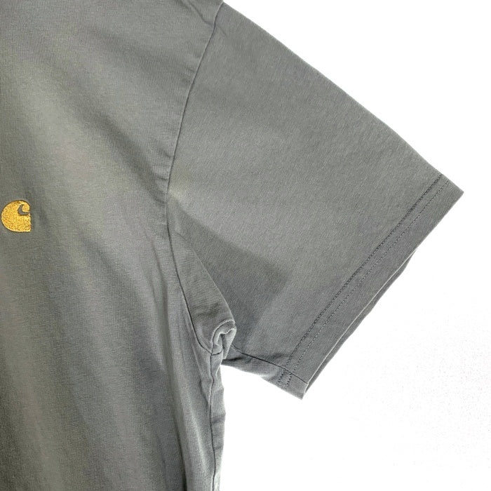 CARHARTT WIP カーハートワークインプログレス S/S CHASE T-SHIRT チェイスTシャツ 刺繡 ライトブルー Size M 福生店
