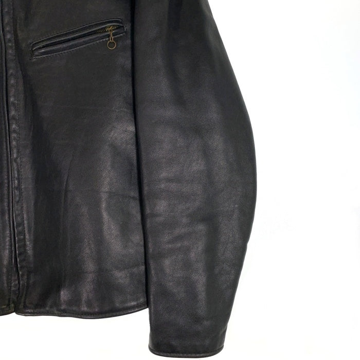 Schott ショット 641XX 復刻 レザー シングルライダースジャケット ブラック サボテンタグ復刻 USA製 Size 42 福生店