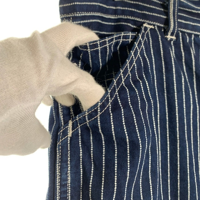 JOE McCOY ジョーマッコイ 8HOUR UNION ウォバッシュストライプ ワーク ショートパンツ ネイビー Size 32 福生店