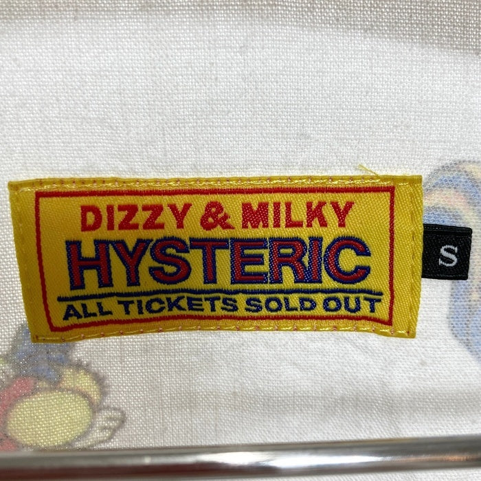 HYSTERIC GLAMOUR ヒステリックグラマー FANCY EMBLEM 総柄プリントシャツ ホワイト 01223AH04 Size S 瑞穂店