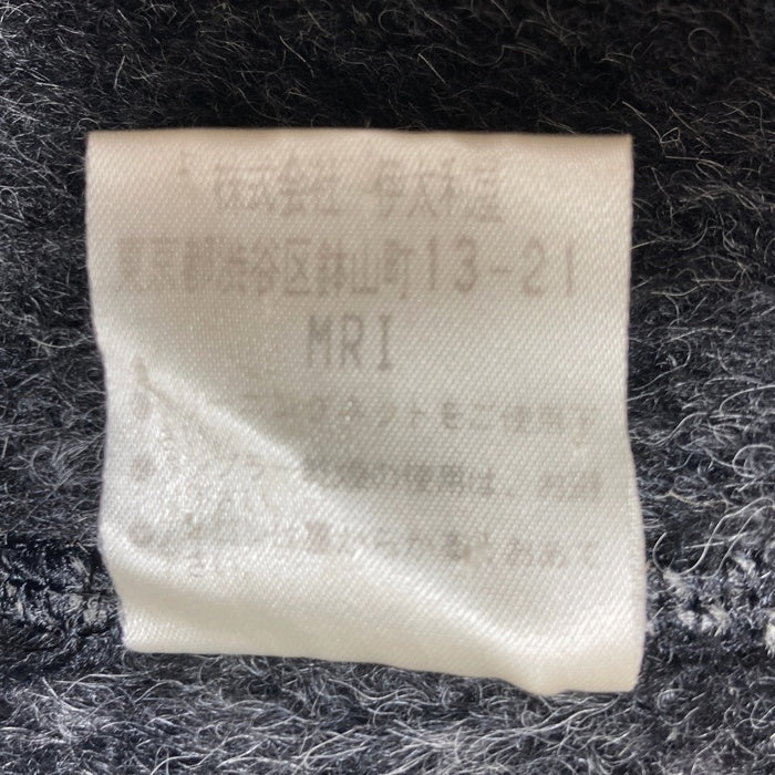 伊太利屋 ITALIYA イタリヤ アルパカ ウールコート グレー ブラック sizeF 瑞穂店