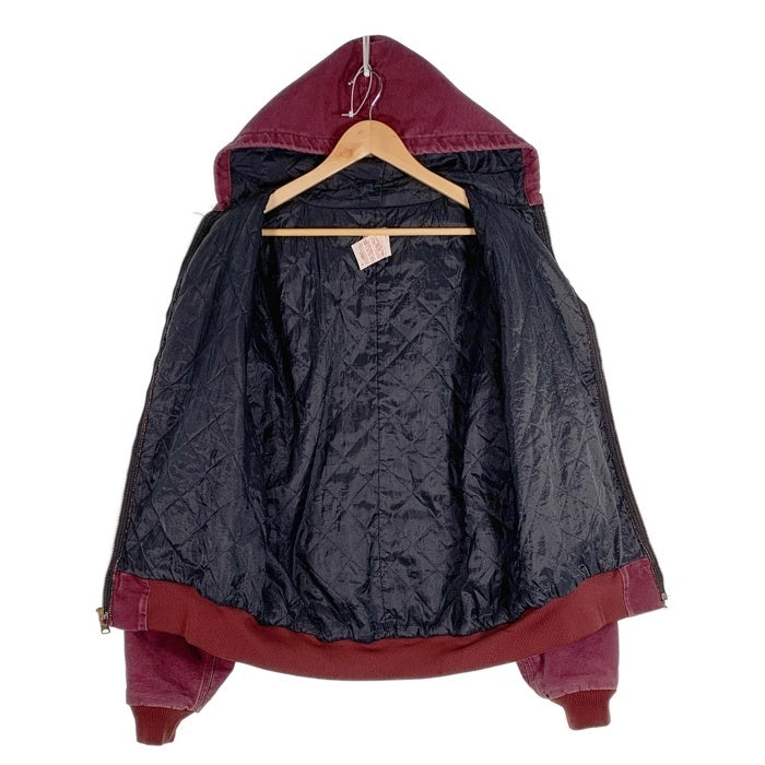 90`s Carhartt カーハート Active Jacket アクティブジャケット バーガンディー JQ246 Size L 福生店