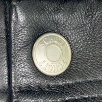 Schott ショット LEATHER TRACK PANTS シープスキン レザートラックパンツ ブラック ライン 3191066 Size L 福生店