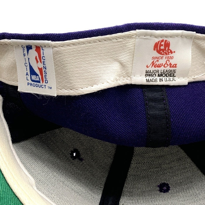 90's New Era ニューエラ PRO MODEL NBA ロサンゼルス・レイカーズ キャップ パープル 刺繡 Size 7 1/4 福生店