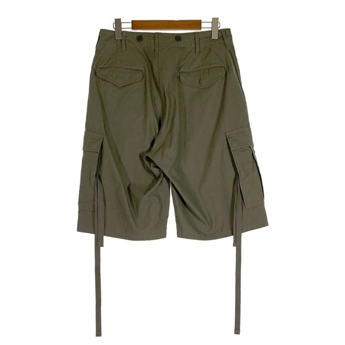 NIGEL CABOURN ナイジェルケーボン アーミーカーゴショート ショートパンツ バックサテン ダークグリーン 8050-00-51012-1-3 Size 34 福生店