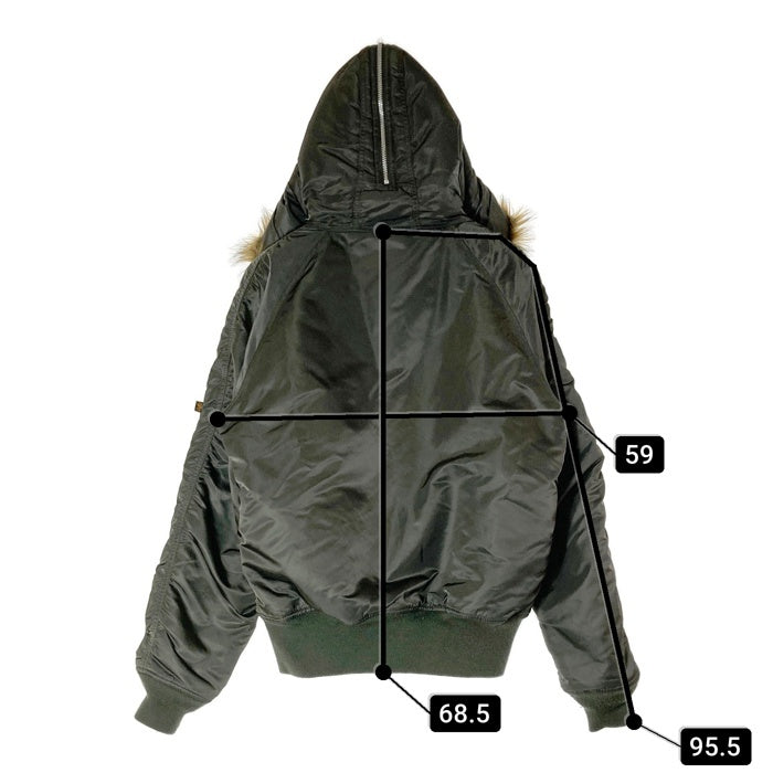 ALPHA INDUSTRIES アルファインダストリーズ 20005-376 N-2B フライトジャケット カーキ sizeL 瑞穂店