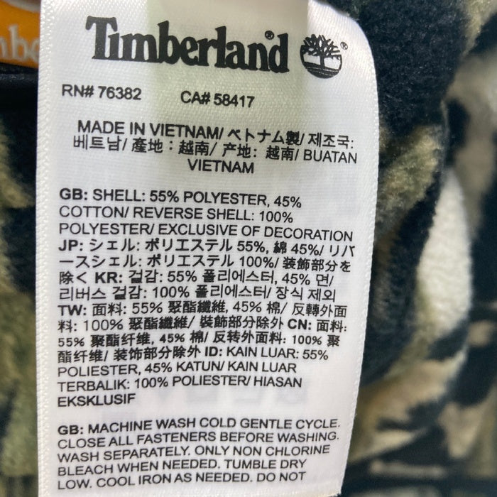 Timberland ティンバーランド タイガーカモ リバーシブル フリースジャケット ブラック sizeS 瑞穂店