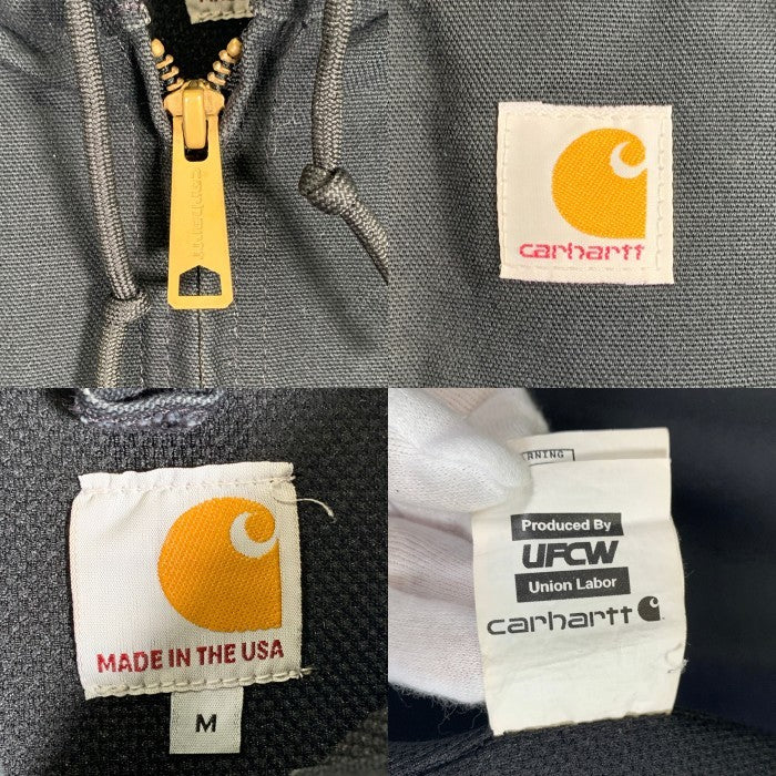 Carhartt カーハート ACTIVE JACKET 裏メッシュ アクティブジャケット ブラック J131-BLK USA製 Size M 福生店