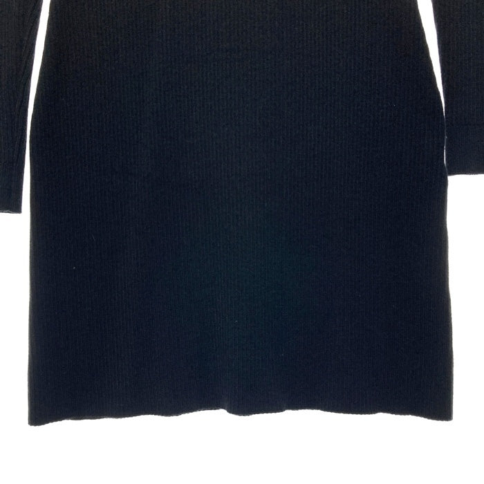 Darich ダーリッチ ハーフジップリブニットワンピース ブラック sizeL 瑞穂店