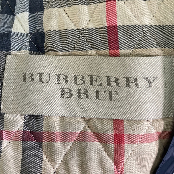 BURBERRY BRIT バーバリーブリット キルティングジャケット ブラック sizeS※ジップスライダー欠損 瑞穂店